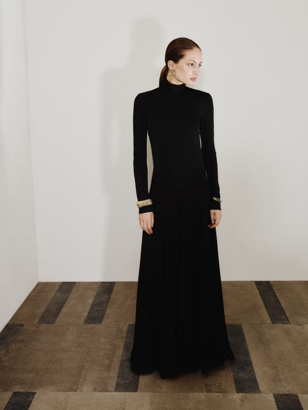 Mango A-line turtleneck dress